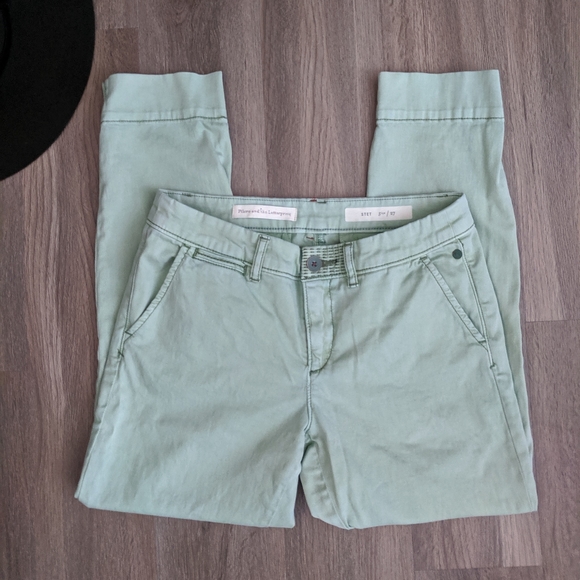 Pilcro + Letterpress Mint Stet Chino Capris 27 - Picture 3 of 9